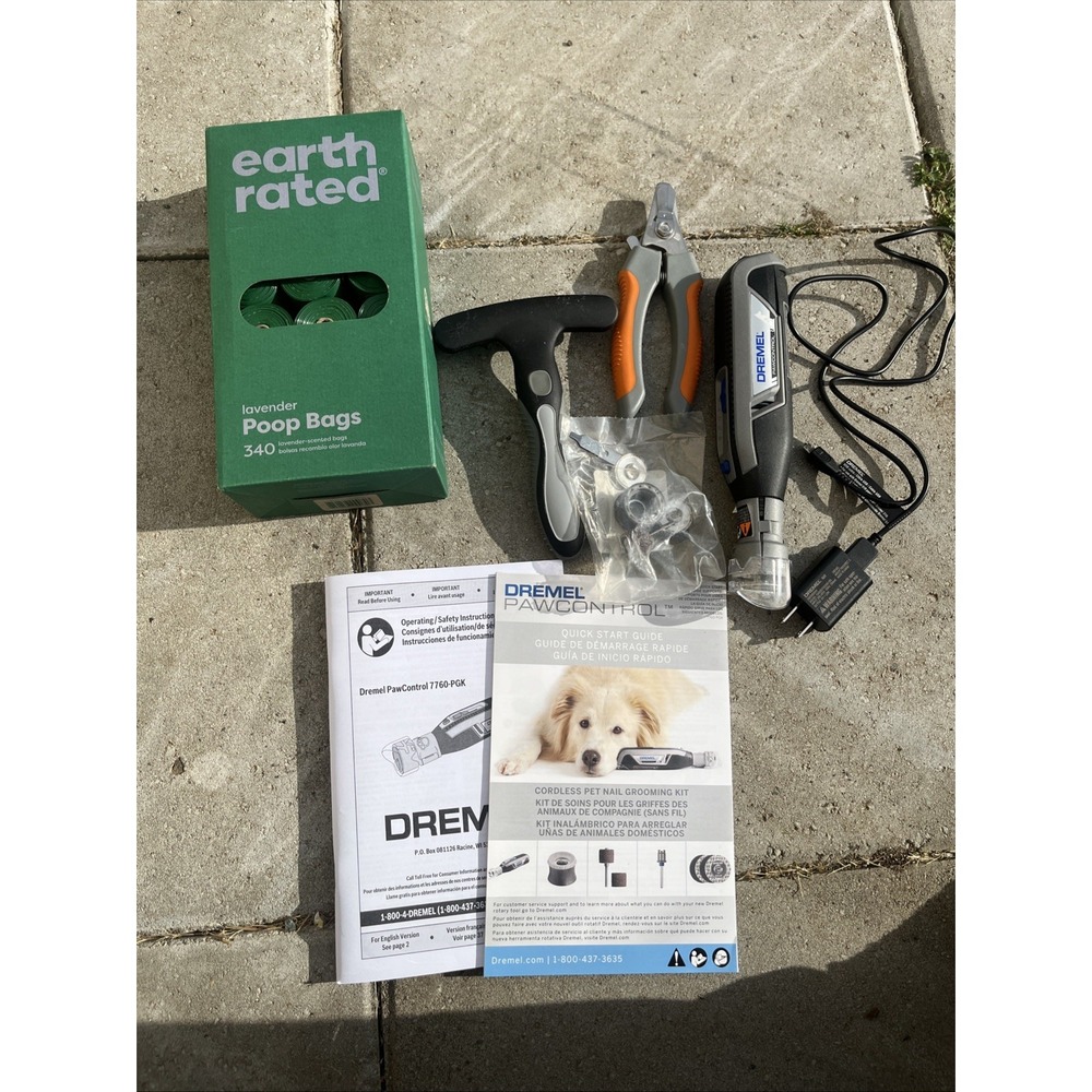 DREMEL PAWCONTROL 7760-PET Cordless Pet Nail Grooming Poop Bags